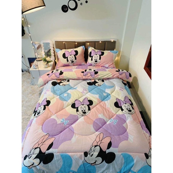 Sét chăn phao MICKY tím xinh yêu