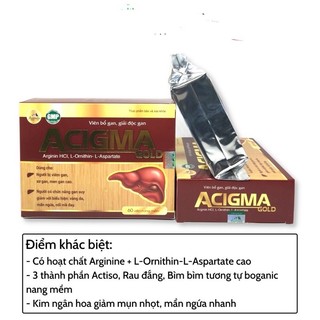Viên bổ gan acigma gold