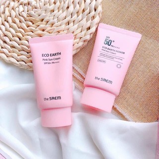 Kem chống nắng the same eco earth power pink sun cream