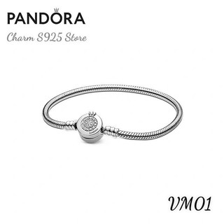 VÒNG TAY PAN ALE VƯƠNG MIỆN ĐÍNH ĐÁ BẠC S925 THUẦN KHIẾT HÀNG CAO CẤP