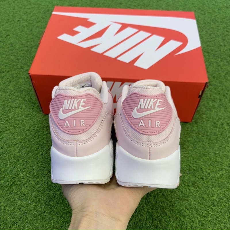 Giày Air Max90 White Pink Hồng Pastel Lai Au