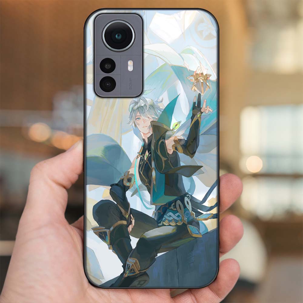Ốp lưng Xiaomi 12 Pro 5G viền đen in hình Alhaitham Genshin Impact