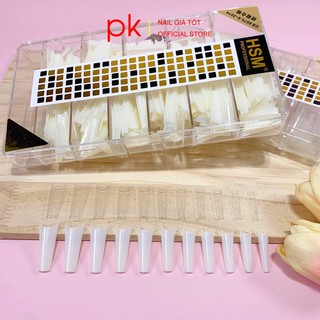 Móng típ, móng nối thang dẻo đủ size từ 0-9 hộp (tem số) 500 móng