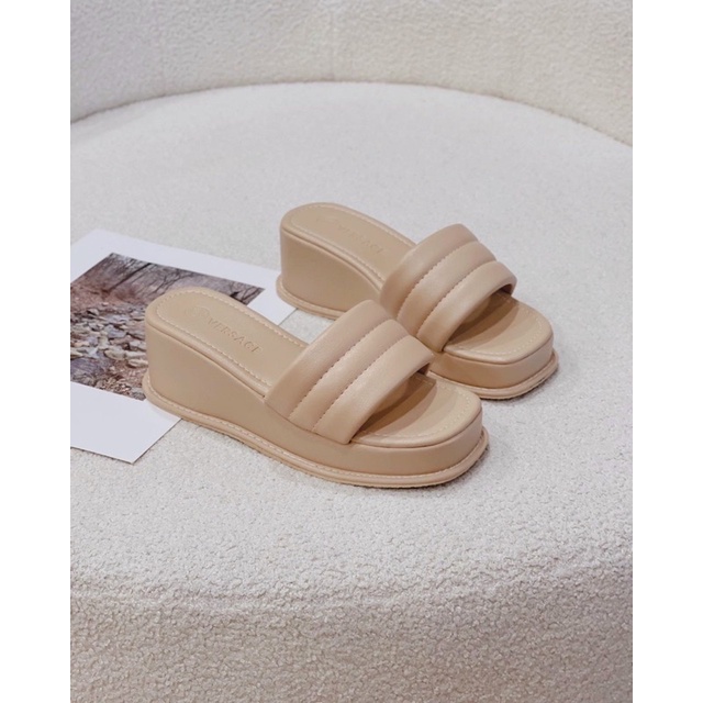 Dép bánh mì quai ngang 3 viền