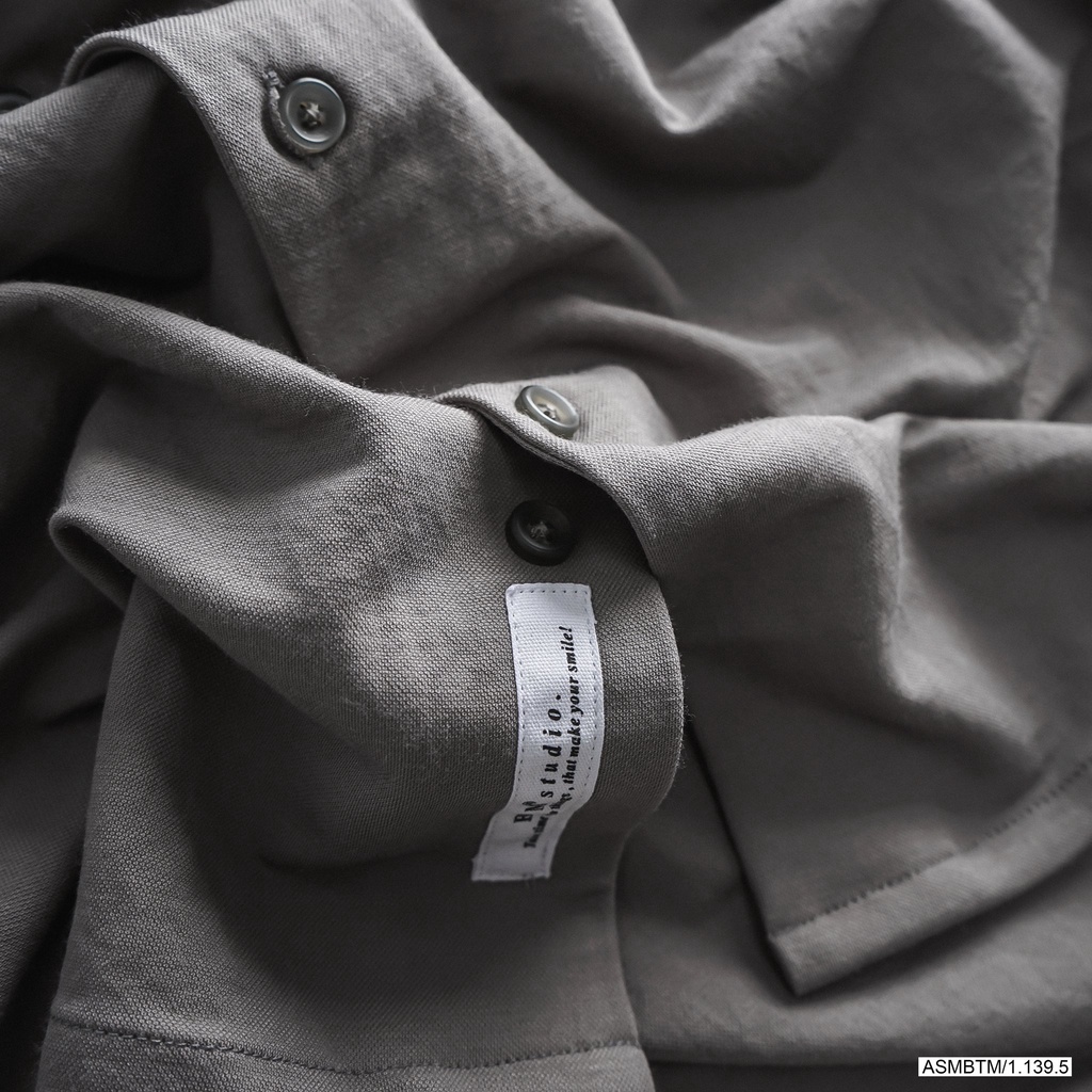 Áo sơ mi nam ngắn tay phong cách Hàn Quốc, chất vải Linen xịn, mặc siêu êm, form đẹp 180223