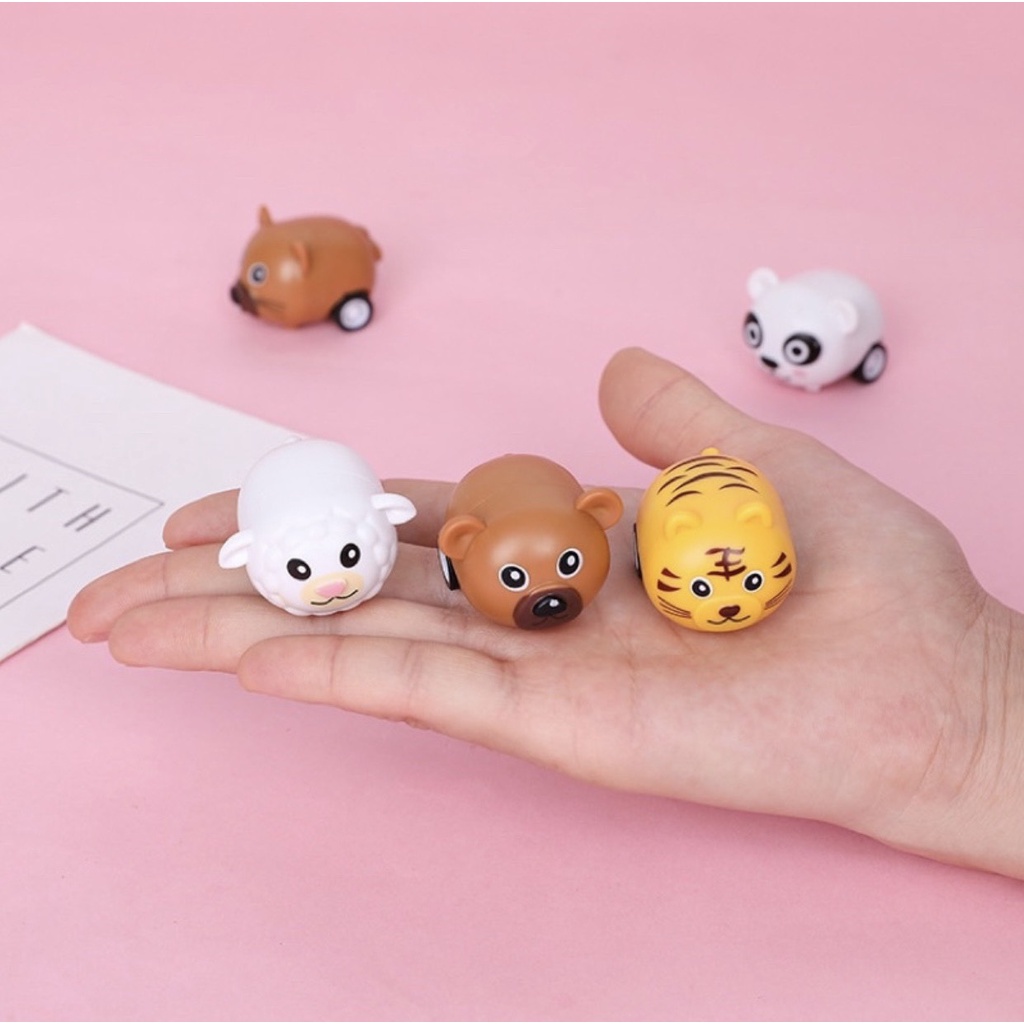 Đồ Chơi Mẫu Xe Hoạt Hình Và Công Trường Cho Bé, Xe Mini Chạy Đà Dễ Thương.