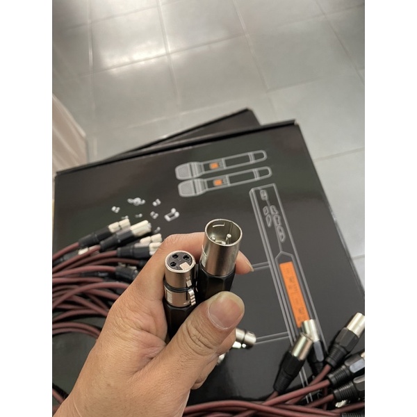 Dây Jack Canon Đực Cái dài 0.8