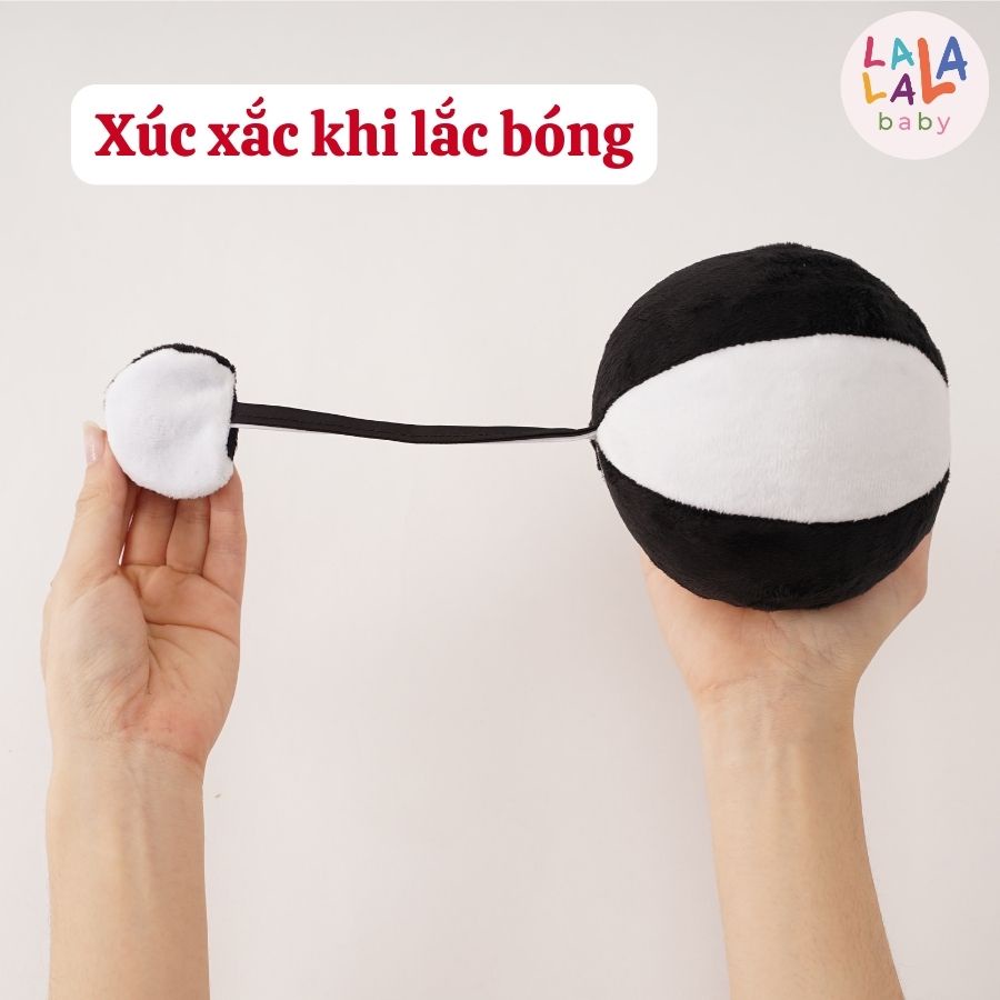 Bóng vải Look, look Ball cho bé Xúc Xắc vui nhộn Lalala baby đồ chơi hình khối kích thích thị giác cho trẻ sơ sinh