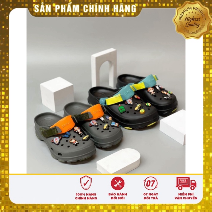 Dép Crocs All Terrain Clog Ver 2 Chính Hãng, kiến thiết nhựa phối quai vải, đúc nguyên đôi nhẹ bền -SAUVUIVE
