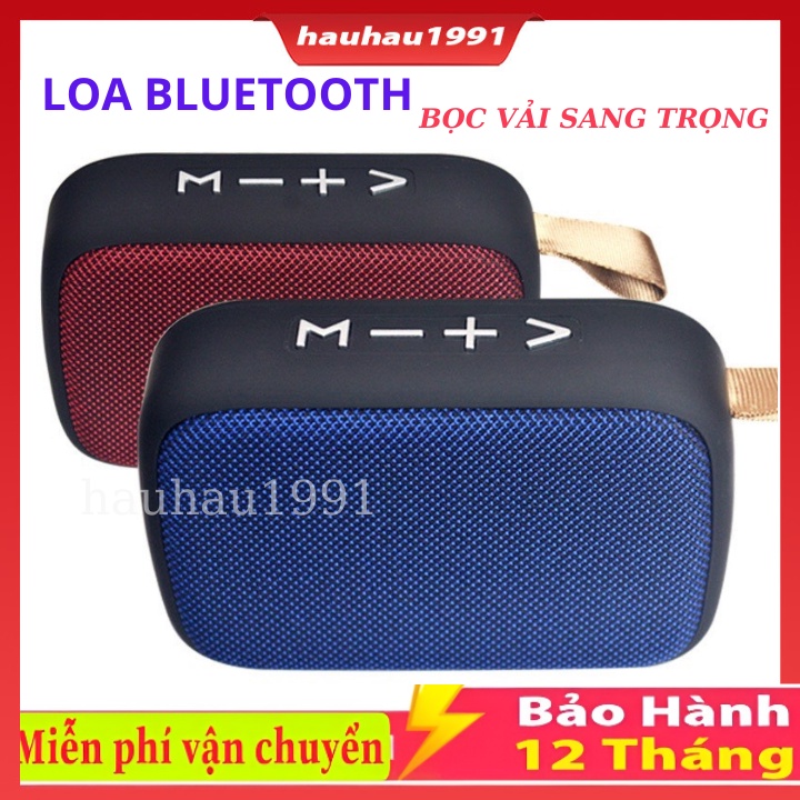 Loa bluetooth mini không dây , Loa Bluetooth mini bọc vải sang Trọng, Nghe nhạc cực hay -Bảo hành 12 tháng