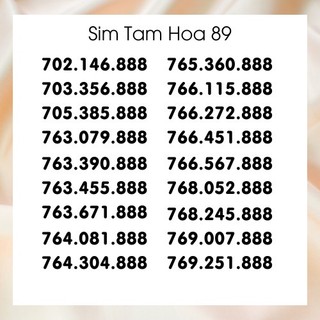 Sim mobifone: sim số đẹp tam hoa - sim tiêu diêu - t35