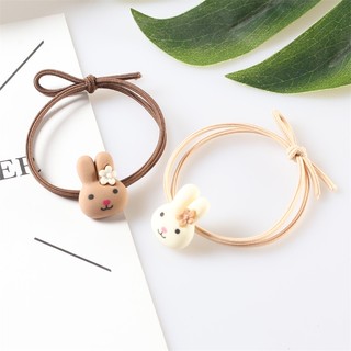 (Màu ngẫu nhiên) Dây buộc tóc tai thỏ dễ thương