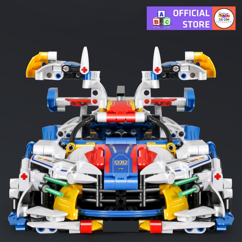 Đồ Chơi Lắp Ráp Kiểu LEGO Mô Hình Siêu Xe  Aston Martin Valkyrie Điều Khiển Từ Xa RC IMaster 9810 Với 1311 Mảnh Ghép