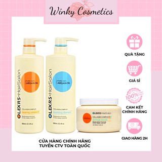 Cặp gội xả - ủ tóc olexrs argan oil 500ml-960ml