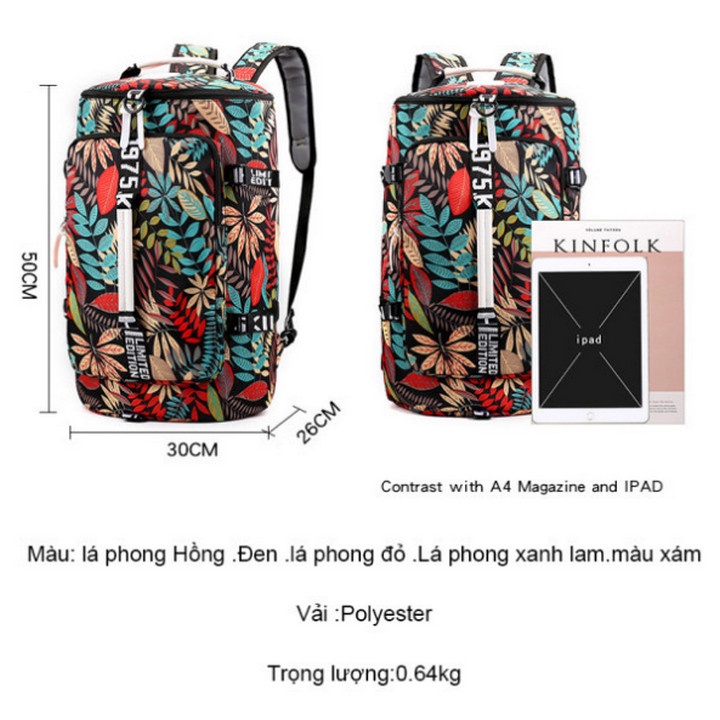 Balo đeo chéo Floral 1975K dung lượng lớn - Home and Garden