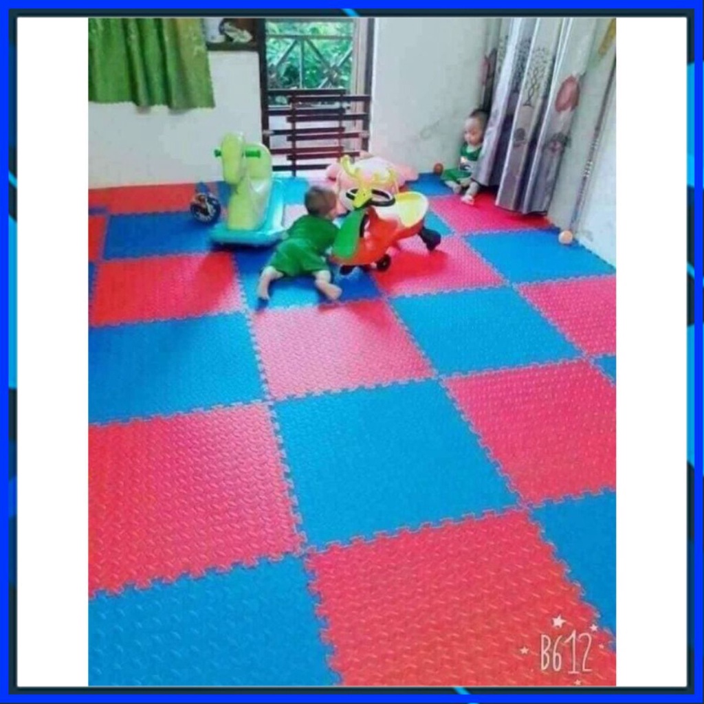 [Tổng Kho] 4 MIẾNG THẢM XỐP GHÉP NỀN NHÀ 60x60cm XANH HỒNG