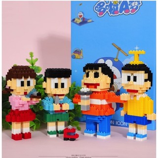  Mô Hình Lắp Ráp Doraemon Doremon Đồ Chơi Xếp Hình 3D Mini Các Nhân Vật Hoạt Hình Nobita Chaien Xuka Xeko Doremi.. 