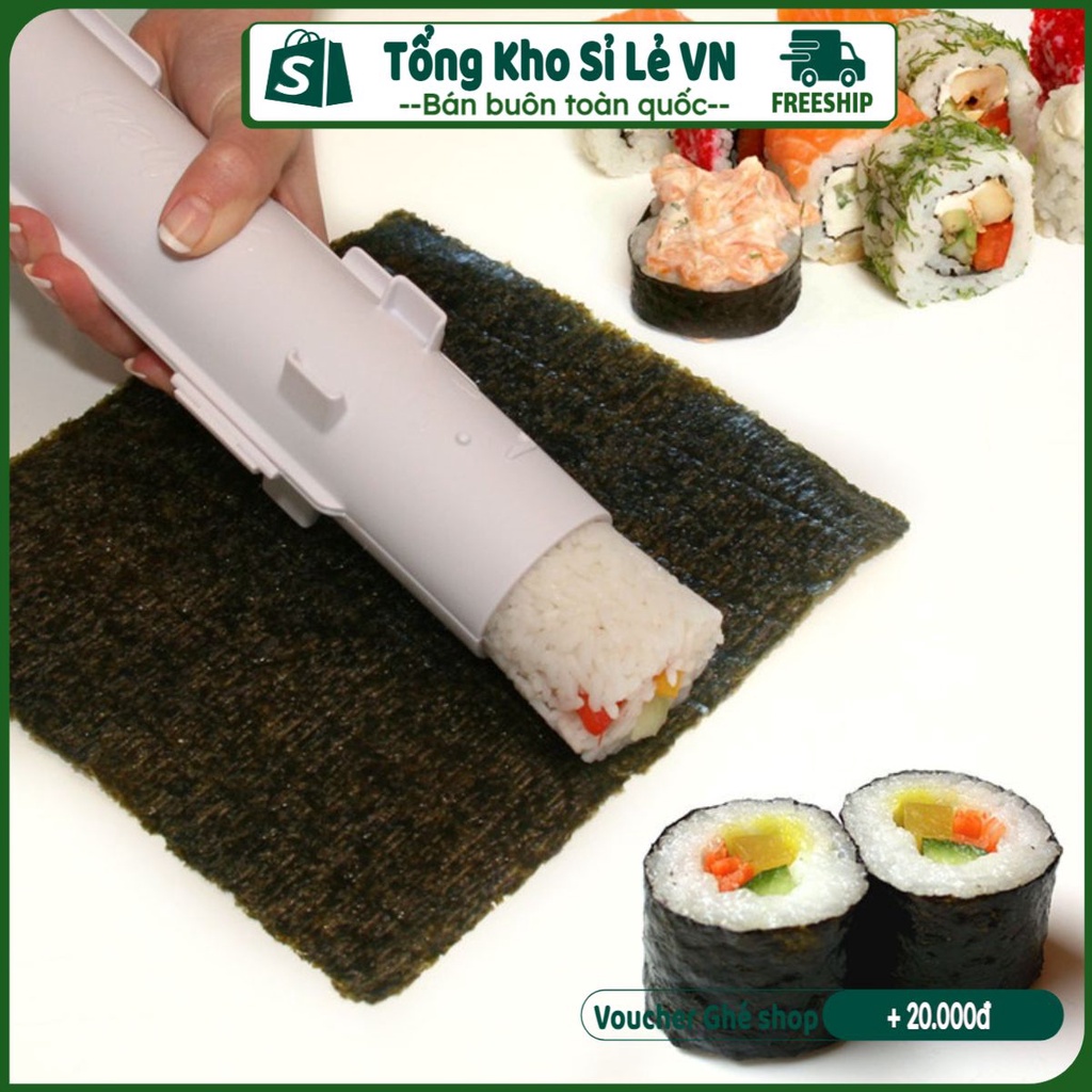 Dụng cụ làm cơm rong biển, Khuôn cuộn Sushi tiện lợi , Khay làm bánh - tongkhosile.vn