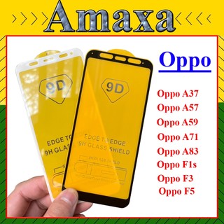 (2 Kính) Cường lực Oppo F1s/ F3/F5/A37/A57/ A59/A71/A83 Full Màn Hình (Tặng Giấy lau 1/2 ) Amaxa