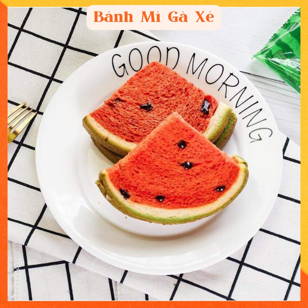 Bánh mỳ dưa dấu 🍉 dưa gang 🍈 nhân kem sữa chua 🍞 Sanwich dưa hấu, lớp vỏ mềm kết hợp nhân sữa bên trong ngon hết sảy