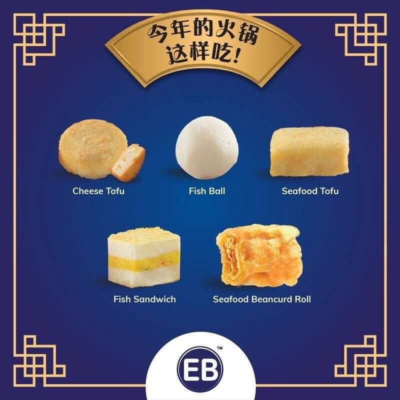 Gói 500g set lẩu / chiên 5 món 5in1 Steamboat EB Malaysia