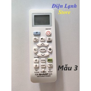 Remote máy lạnh Sharp các loại. (Tặng kèm cặp pin).