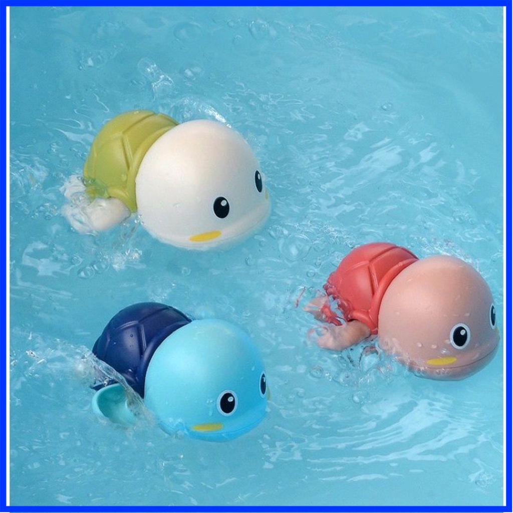 [combo 2 con] Rùa bơi trong nước , đồ chơi trong phòng tắm , bể bơi cho bé dây cốt