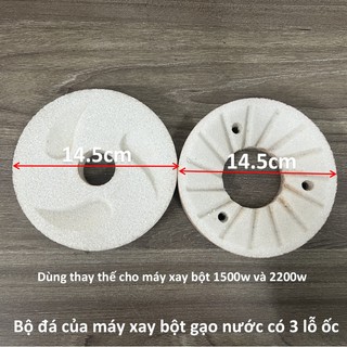 Bộ đá xay bột gạo nước 3 lỗ