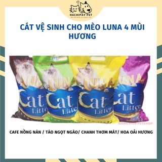 Cát vệ sinh cho mèo, cát mèo Luna 4 mùi hương cho mèo