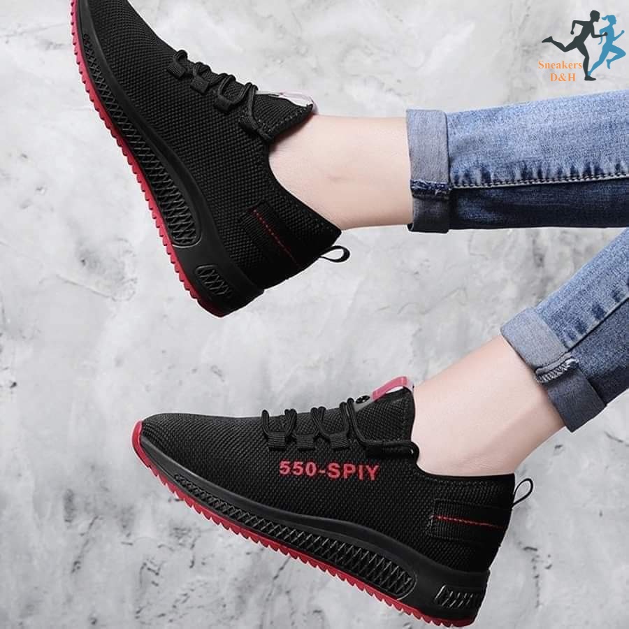 Giày thể thao nữ không dây (dây buộc kiêu) nhẹ thích hợp đi bộ đủ size 36 đến 40