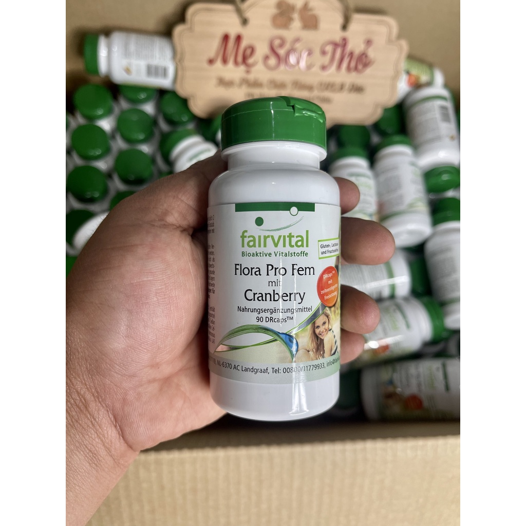 Men vi sinh Phụ Khoa Cranberry 90 viên với 9 tỷ lợi khuẩn