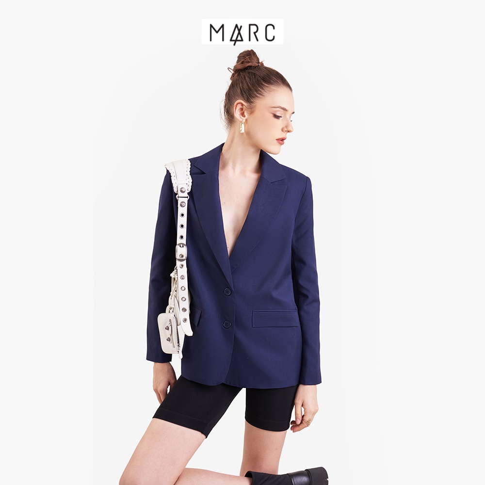 Áo blazer nữ Áo vest nữ MARC FASHION tay dài cơ bản cài 2 nút trẻ trung CBNH023523