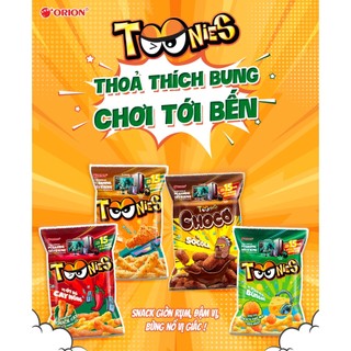 Đủ vị_combo 10 bịch bánh snack toonies mới 38g