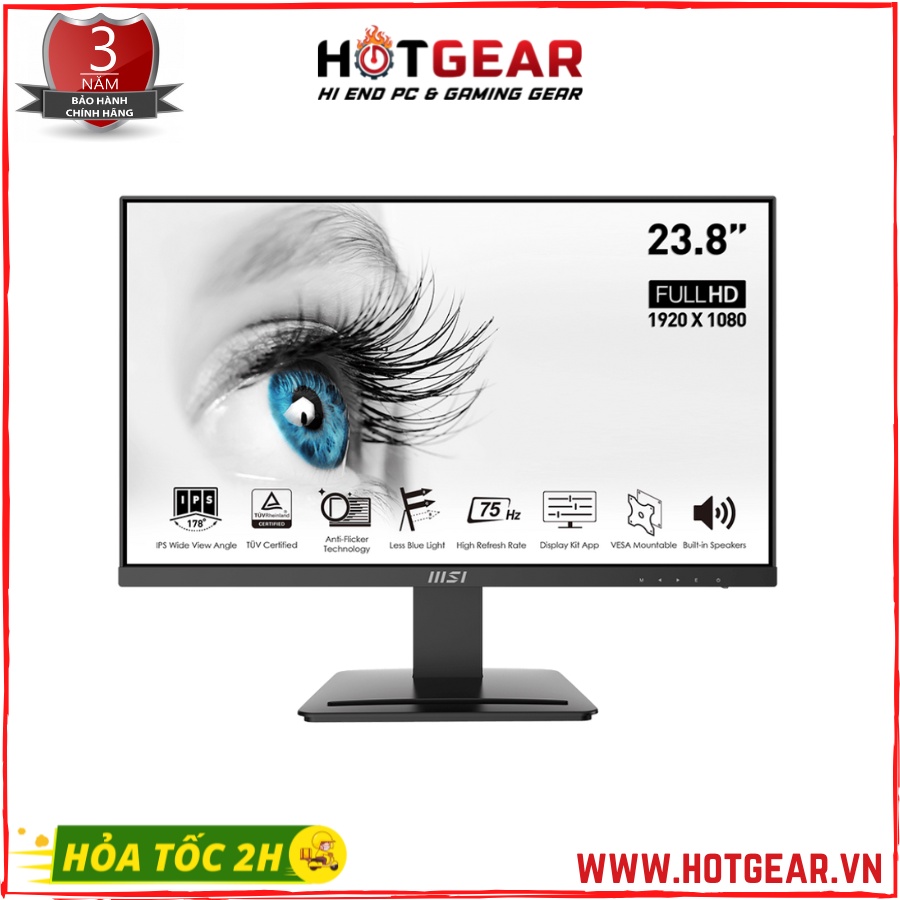 Màn hình máy tính MSI PRO MP243 23.8 inch FHD IPS - Barley Star Coffee