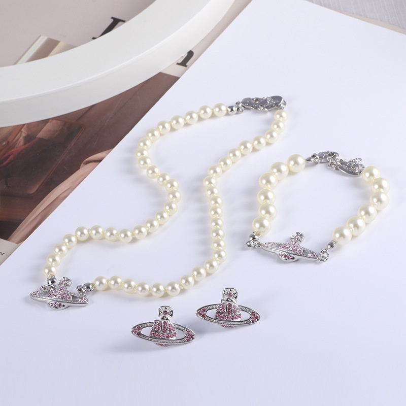 Westwood Vòng Tay Ngọc Trai Saturn Siêu Đẹp Cho Nữ Giới Nguồn Trực Tiếp Từ Nhà