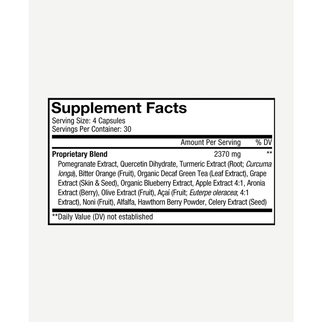 Viên uống chống nắng trẻ hóa da CodeAge Polyphenols Spectrum 120 Viên - AJA'S SKINLAB