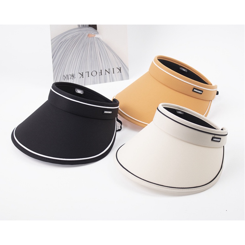 Nón Vải Nửa Đầu Chống Nắng Màu Trơn Có Thể Xếp Gọn RQN2173