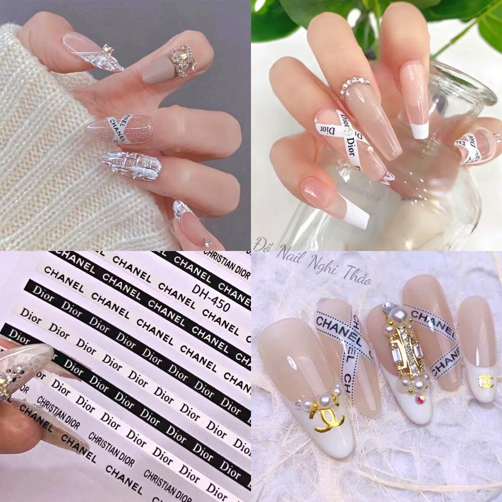 Sticker nail JELIVA trang trí móng hình thương hiệu