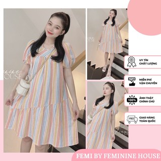 Đầm Suông Linen, váy kẻ linen, váy linen, đầm linen xinh diện thoải mái, váy xuông