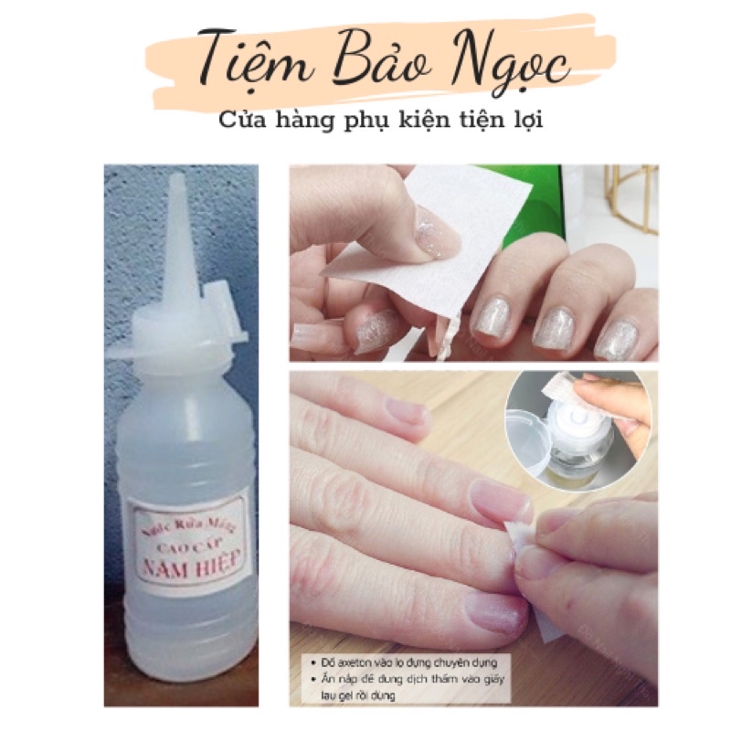 Nước rửa móng chai nhỏ axeton axiton