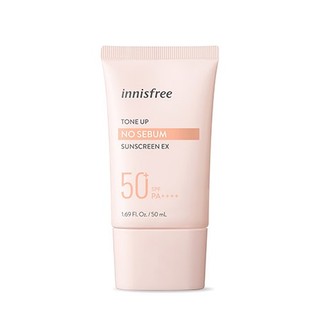 Kem chống nắng nâng tông kiềm dầu innisfree Tone Up No Sebum Sunscreen EX SPF 50+ PA++++ 50 mL