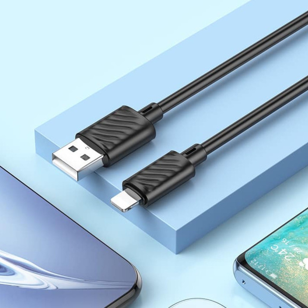 Cáp sạc nhanh Hoco dành cho ip 2/4A X88 dài 1m - bảo hành 12 tháng