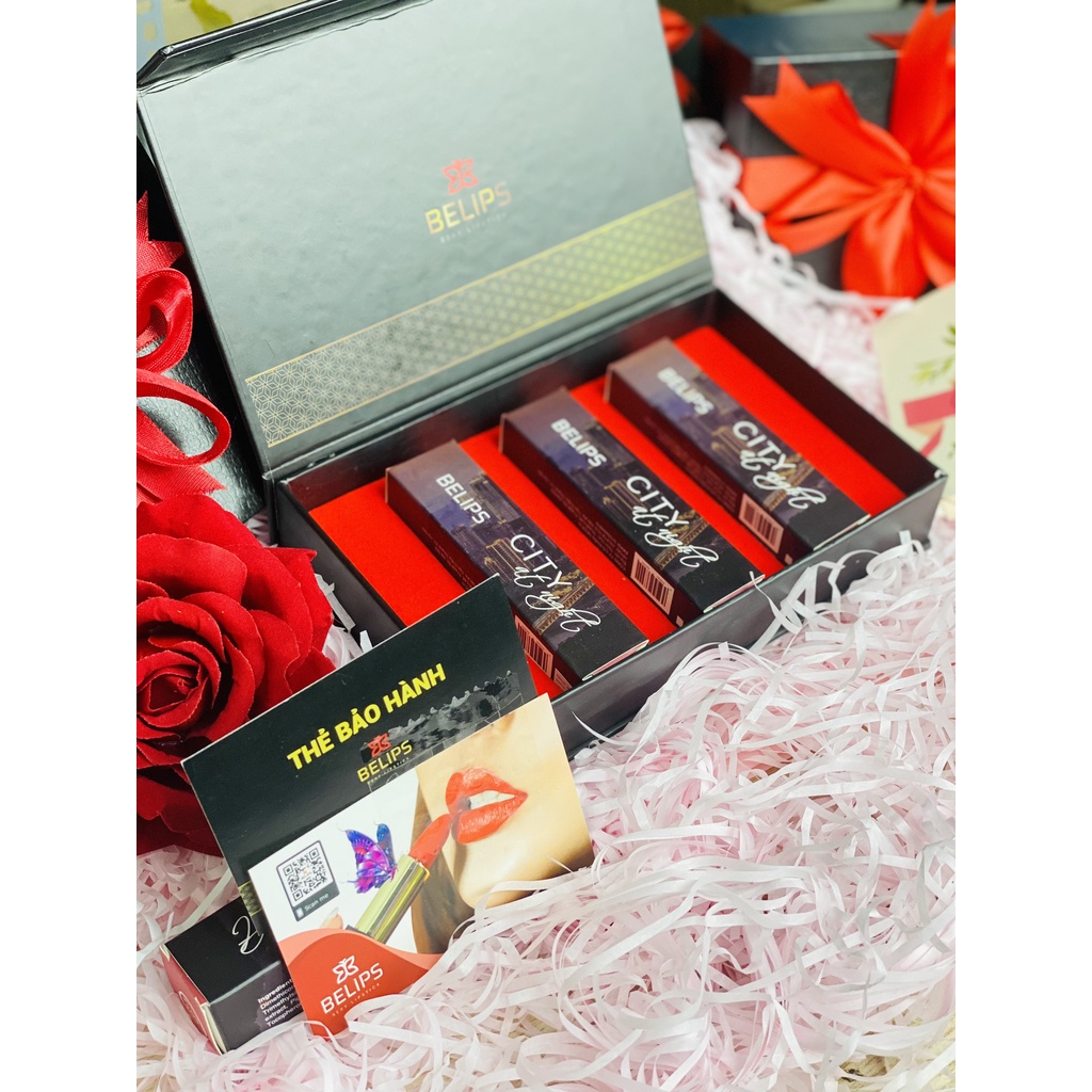 Son Kem Kháng Nước Màu Hồng Đất BELIPS BST Mới "City At Night" Siêu Mướt Mềm Mịn Môi