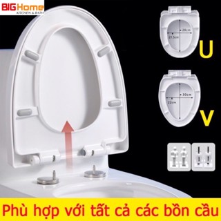 Nắp đậy bồn cầu đủ bộ,Phù hợp hầu hết mọi loại bồn cầu,nắp bồn cầu nhà vệ sinh cao cấp nhập khẩu ốc vít inox 304