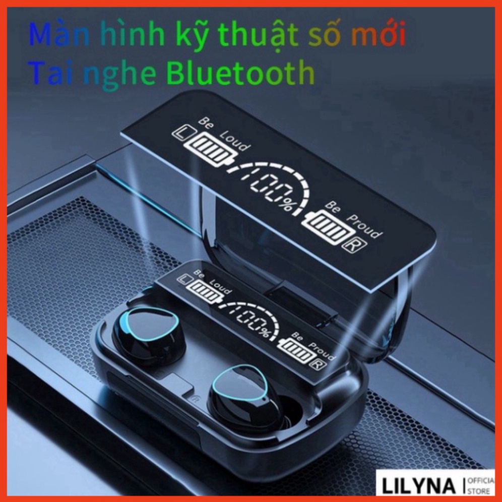 Tai Nghe Bluetooth Không Dây M10 Phiên Bản Pro Nâng Cấp Pin Trâu 3000mah, Nút Cảm Ứng, Màn Hình Led Gaming, Chống Nước H