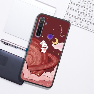 Ốp Lưng OPPO REALME C3 - REALME 5/5i/5s - REALME 5 PRO - REALME 7 - REALME 7i , In Hình Rabbit & Moon, Màu Đẹp, Chất.