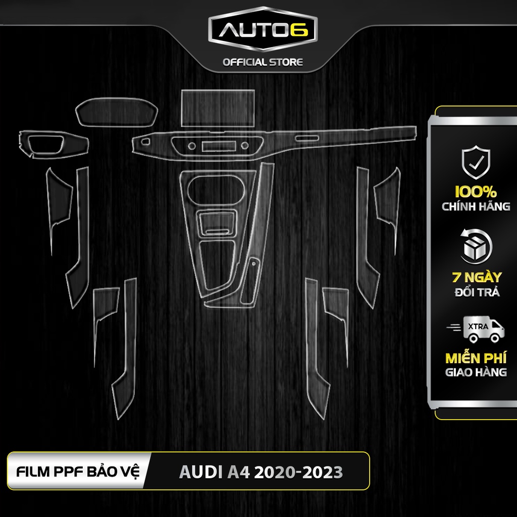 AUDI A4 2020-2023 - Film PPF dán bảo vệ nội thất ô tô - AUTO6 &lt; Chống xước và che mờ các vết xước cũ hiệu quả &gt;