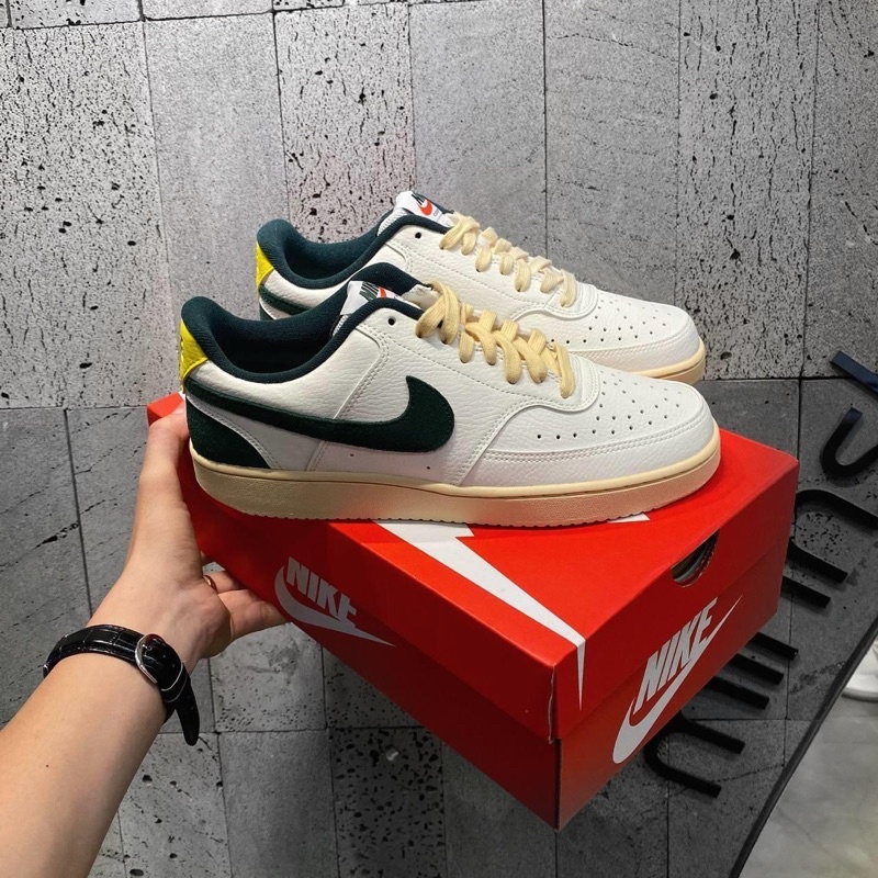 Giày Nike Court Vision Low Sail Pro Green Yellow  | PiuPiu Authentic
