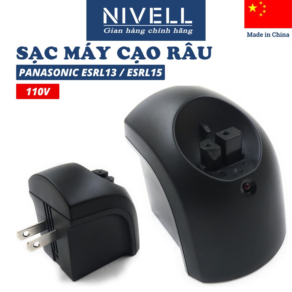 Sạc máy cạo râu Panasonic ESRL13, bộ sạc máy cạo râu đa năng nội địa Nhật, nguồn 110V - NIVELL