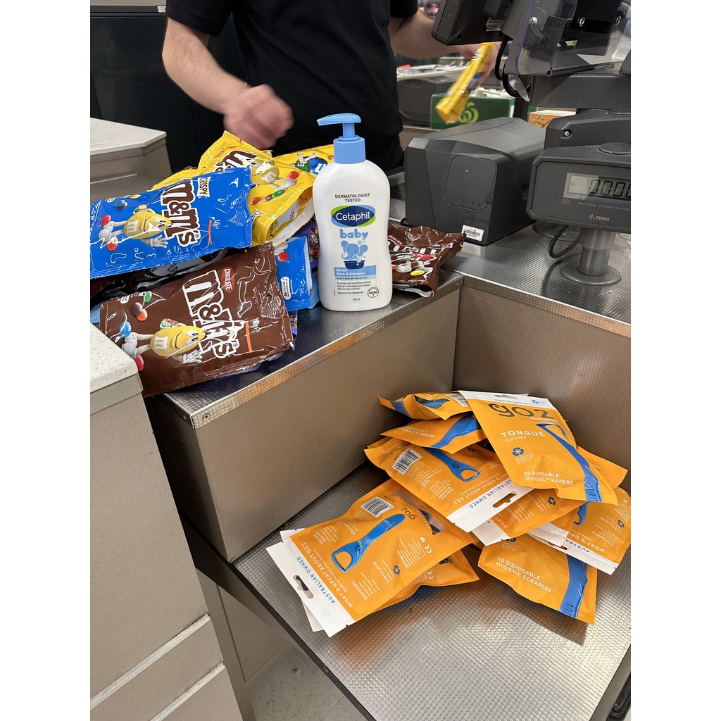 Úc GO 2 Dụng cụ làm sạch lưỡi, đồ cạo lưỡi, vệ sinh lưỡi bằng nhựa tái chế